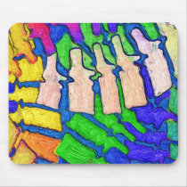 Colorful Spine Art Mousepad