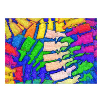 Colorful Spine Art Poster (Horizontal) posters by chiropracticbydesign Colorful Spine Art Poster (Horizontal) posters