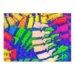 Colorful Spine Art Poster (Horizontal)