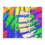 Colorful Spine Art Wrapped Canvas canvas prints