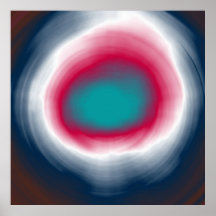 Colorful spiral abstract acrylic painting 2 print