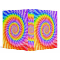 Colorful Spiral Design: Binder