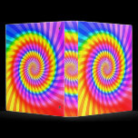 Colorful Spiral Design: Binder