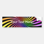 Colorful Spiral Design: Bumper Stickers