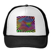 Colorful Spiral Design: Hats
