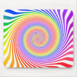 Colorful Spiral Design: Mousepad