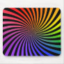 Colorful Spiral Design: Mouse Pad