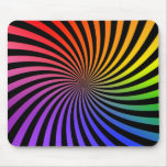Colorful Spiral Design: Mouse Pad