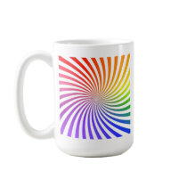 Colorful Spiral Design: Mugs
