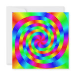 colorful spiral mandala custom invites