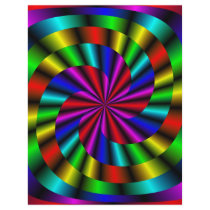 colorful spiral mandala customized letterhead