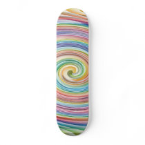 Colorful Spiral Pattern Skateboard by JKdesigns Colorful Spiral Pattern Skateboard