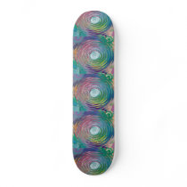 Colorful Spiral Swirl Skateboard