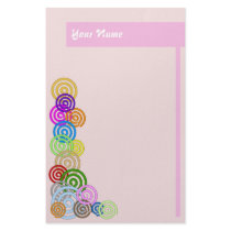Colorful Spirals stationery by Vanityz Colorful Spirals stationery