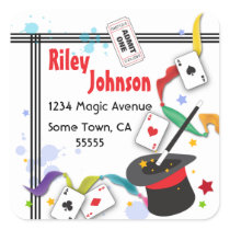 Colorful Splash Fun with Magic Address Label stickers