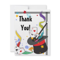 Colorful Splash Fun with Magic Note Card Custom Invitation