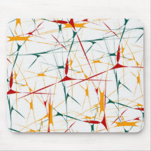 Colorful Splatter Shapes Mousepad