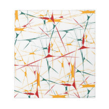 Colorful Splatter Shapes Notepad