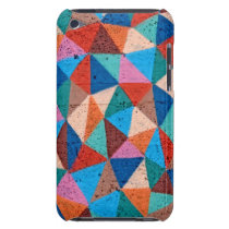 Colorful Sprayed Graffiti Triangles Barely There Ipod Case