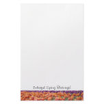 Colorful Spring Blessings! stationery Custom Tulip