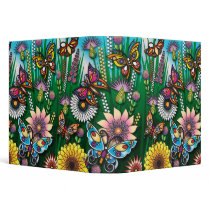 colorful spring butterfly garden binders by dooni_notebooks colorful spring butterfly garden binders