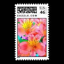 Colorful Spring Lillies postage by kokobaby Colorful Spring Lillies postage