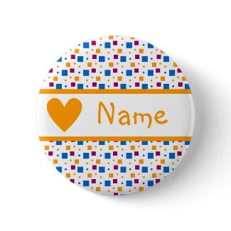 Colorful squares and heart button