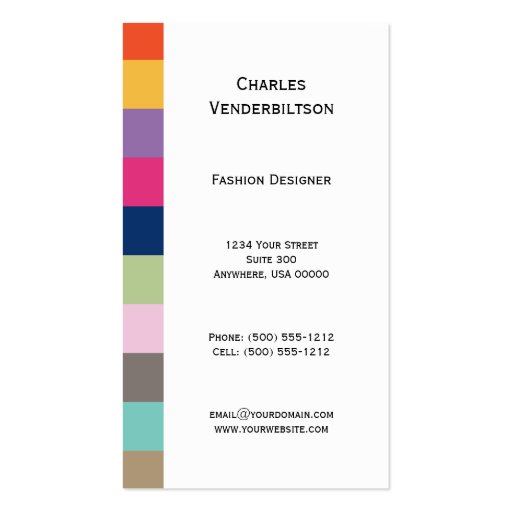 Colorful Squares Business Card