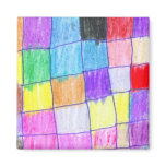 Colorful Squares Refrigerator Magnets