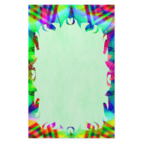 Colorful Star Flame Stationery