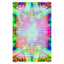 Colorful Star Lined Stationery
