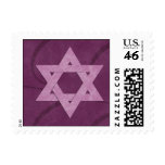 Colorful Star of David Bat Mitzvah Postage