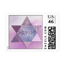 Colorful Star of David - RSVP Postage Stamp