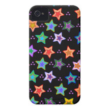 Colorful star pattern Case-Mate iPhone 4 case