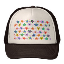 Colorful star pattern hat