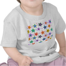 Colorful star pattern tshirts