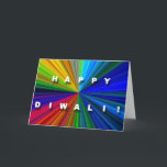 Colorful Starburst Diwali Card