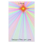 Colorful starburst, personalized "Bright Ray of Li stationery