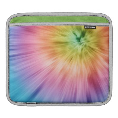 Colorful Starburst Tie Dye iPad Sleeve