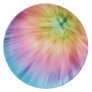 Colorful Starburst Tie Dye Party Plates