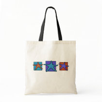 Colorful Starfish Tote Bag