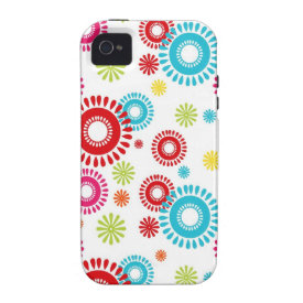 Colorful Stars Bold Bursts of Color iPhone 4/4S Case