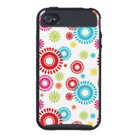 Colorful Stars Bold Bursts of Color iPhone 4 Covers