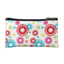 Colorful Stars Bold Bursts of Color Cosmetic Bags