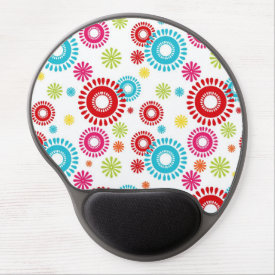Colorful Stars Bold Bursts of Color Gel Mouse Pads