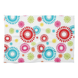 Colorful Stars Bold Bursts of Color Kitchen Towels