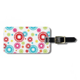 Colorful Stars Bold Bursts of Color Luggage Tag