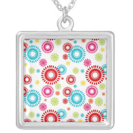 Colorful Stars Bold Bursts of Color Pendants