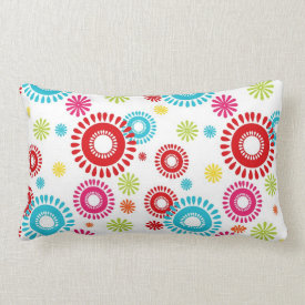 Colorful Stars Bold Bursts of Color Pillow