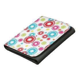 Colorful Stars Bold Bursts of Color Wallets